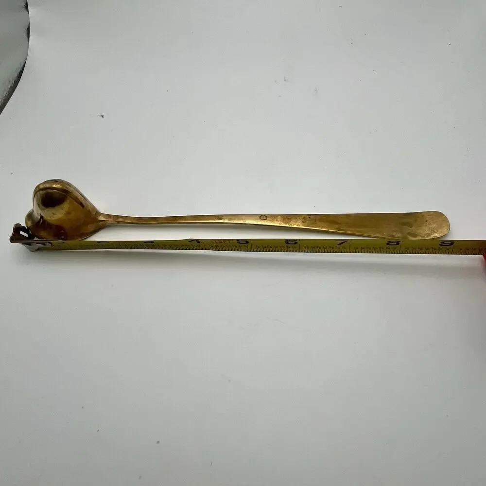 Vintage Solid Brass Candle Snuffer Bell Shape 9” Made In India Cottagecore Decor - Picture 12 of 13